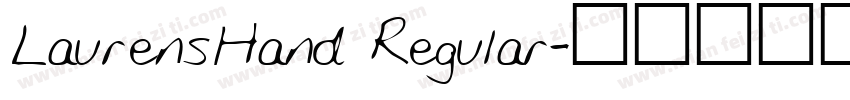 LaurensHand Regular字体转换